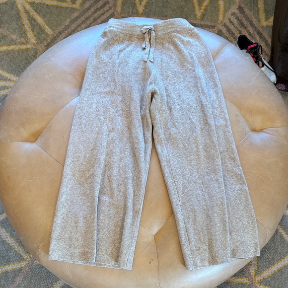 womens Camel Knit Lounge Pants - Picture 1 of 3